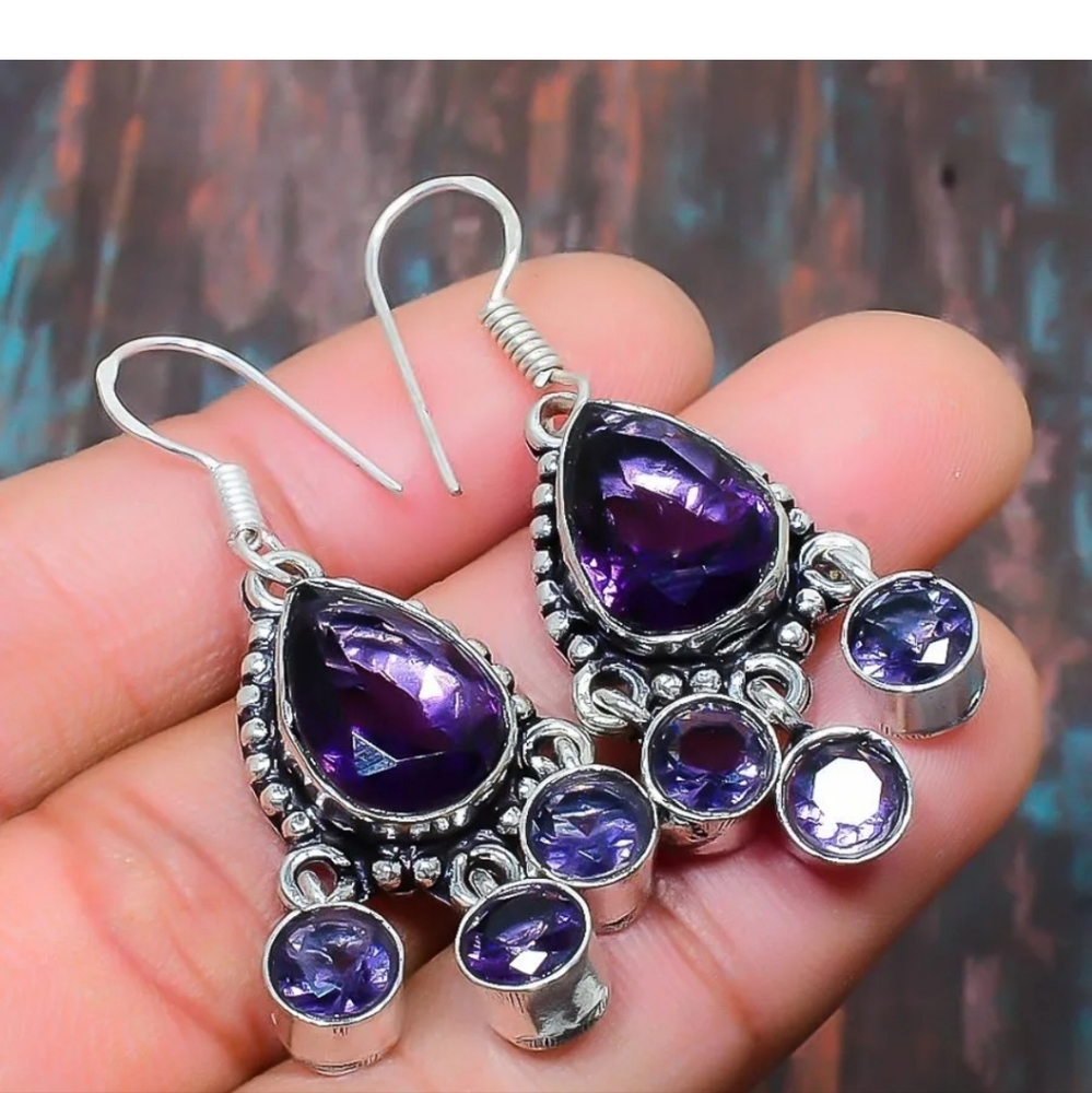 Amethyst Gemstone Chandelier Style